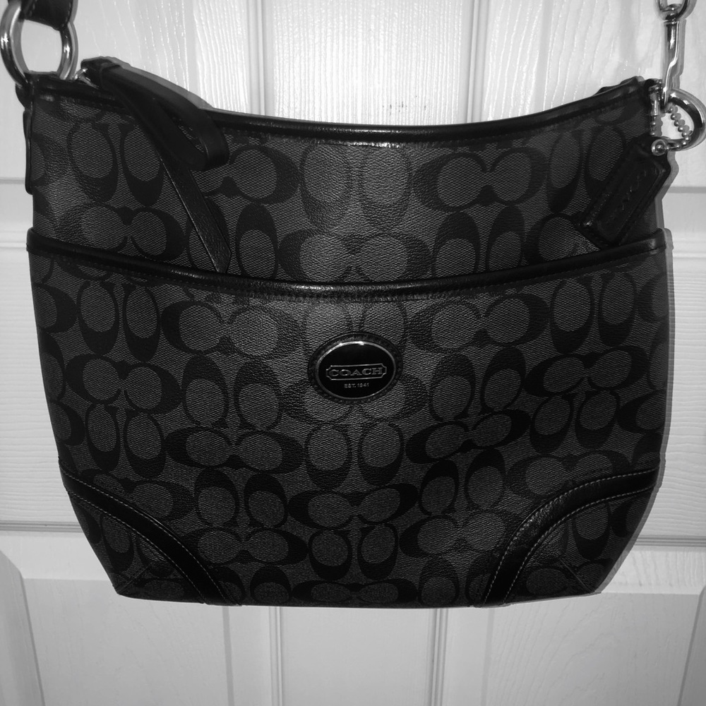 Coach coated canvas C logo crossbody
